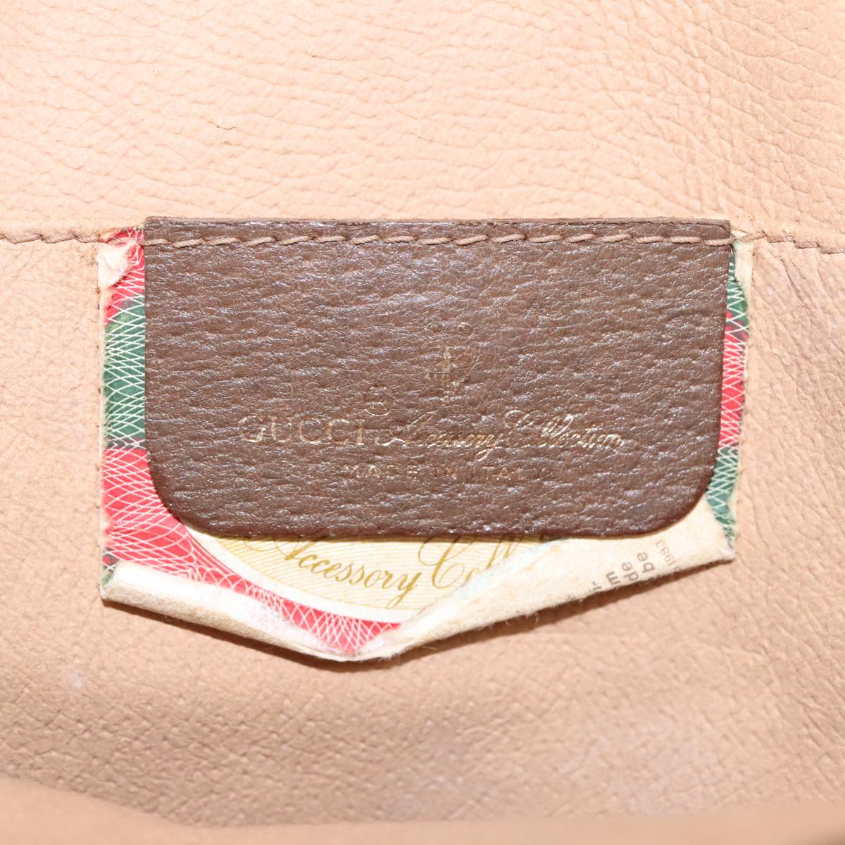 Gucci Sherry Beige Canvas Clutch Bag