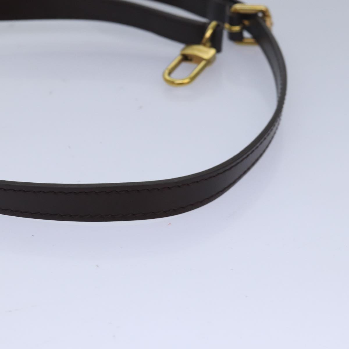 Louis Vuitton Shoulder Strap Brown Leather Bag Jewelry