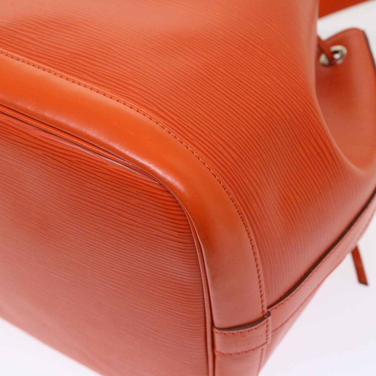 Louis Vuitton Petit Noé Orange Leather Shoulder Bag
