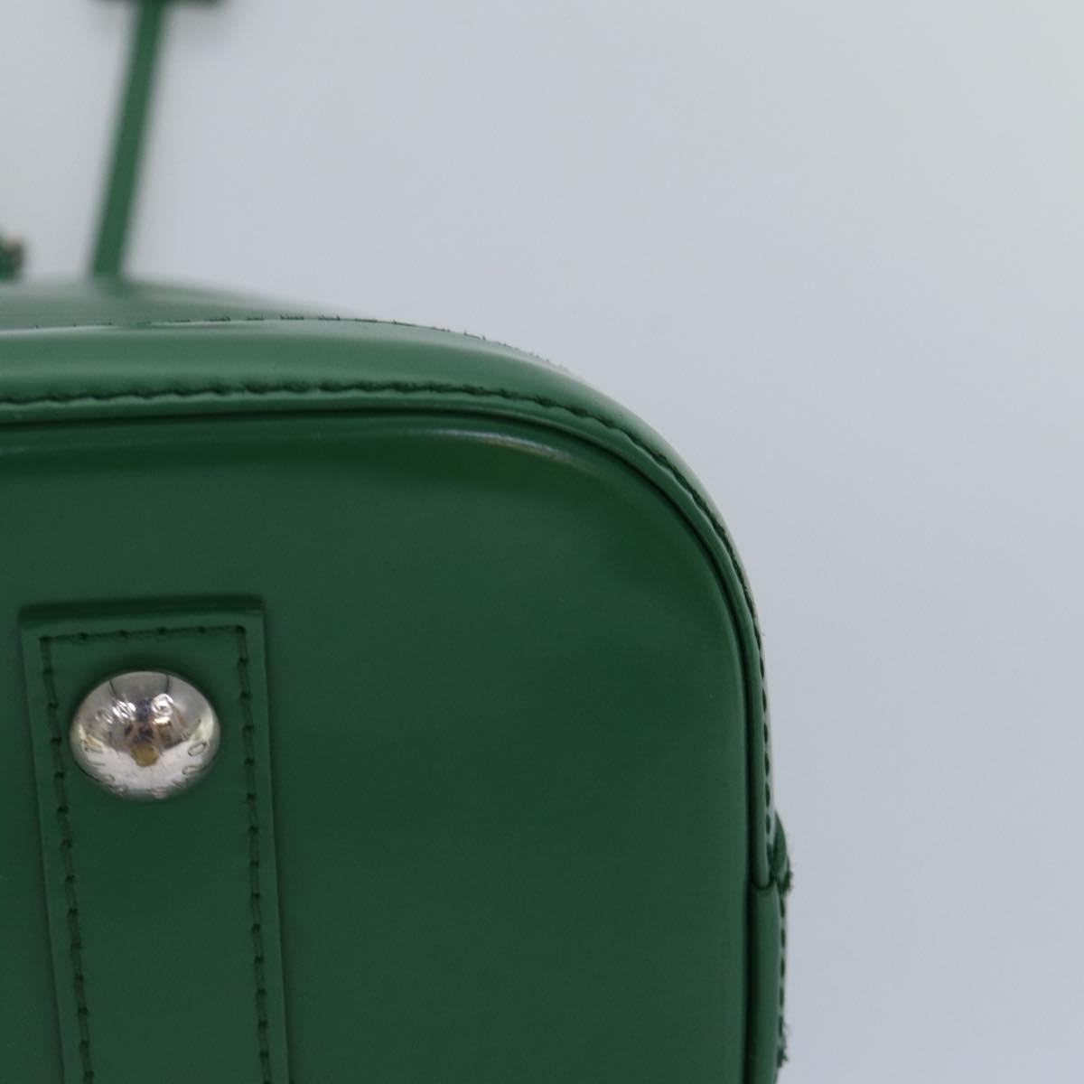 Louis Vuitton Alma Green Calfskin Handbag