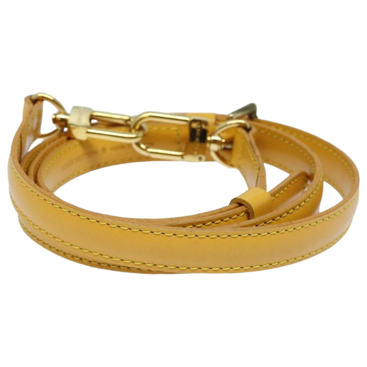Louis Vuitton Shoulder Strap Yellow Leather Bag Jewelry