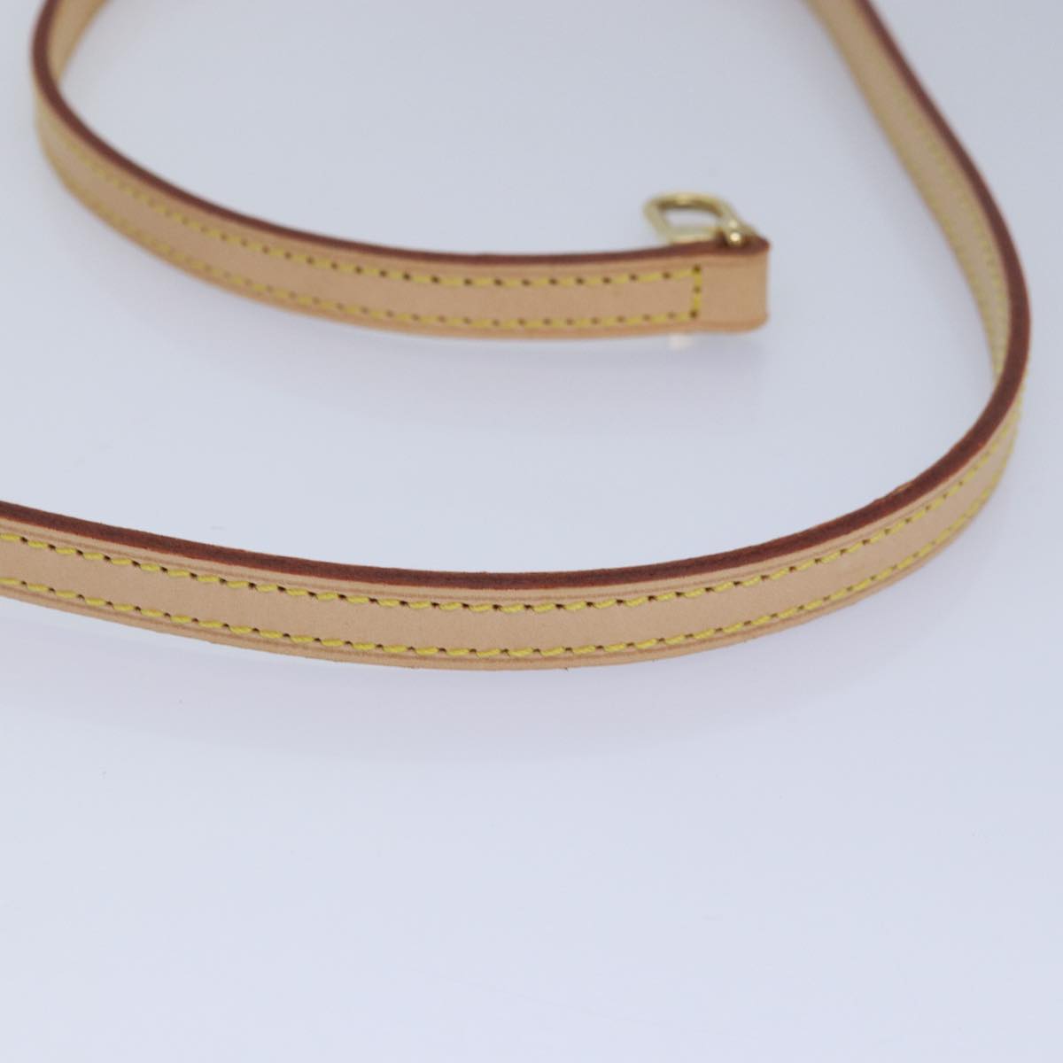 Louis Vuitton Shoulder Strap Beige Leather Bag Jewelry