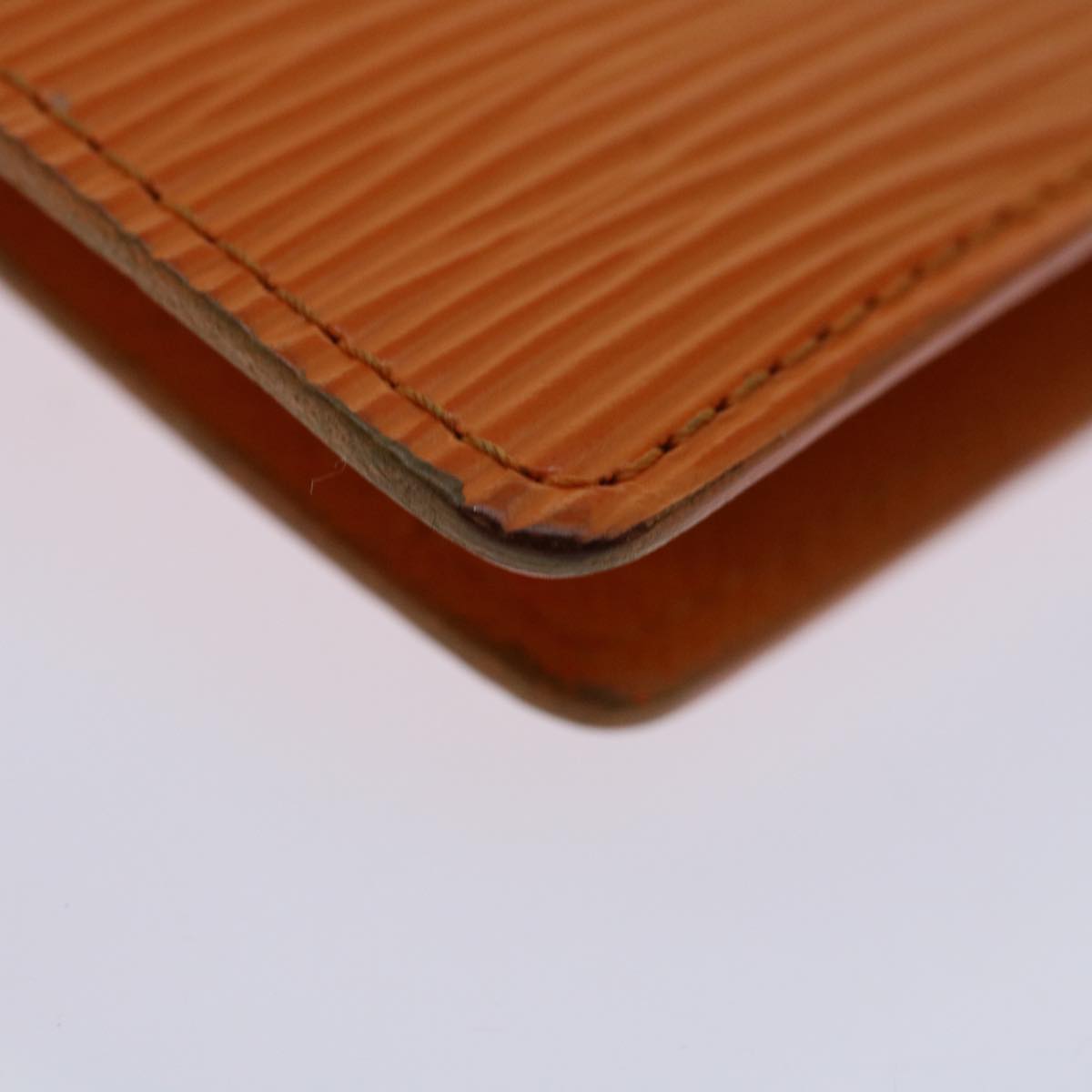 Louis Vuitton Agenda Pm Orange Leather Wallet