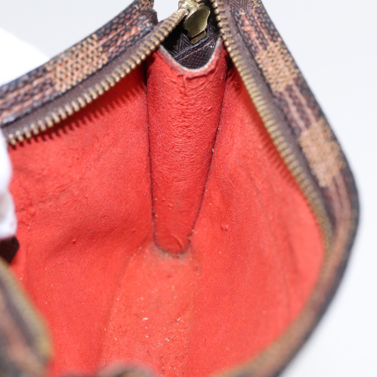 Louis Vuitton Poche Toilette Brown Canvas Clutch Bag