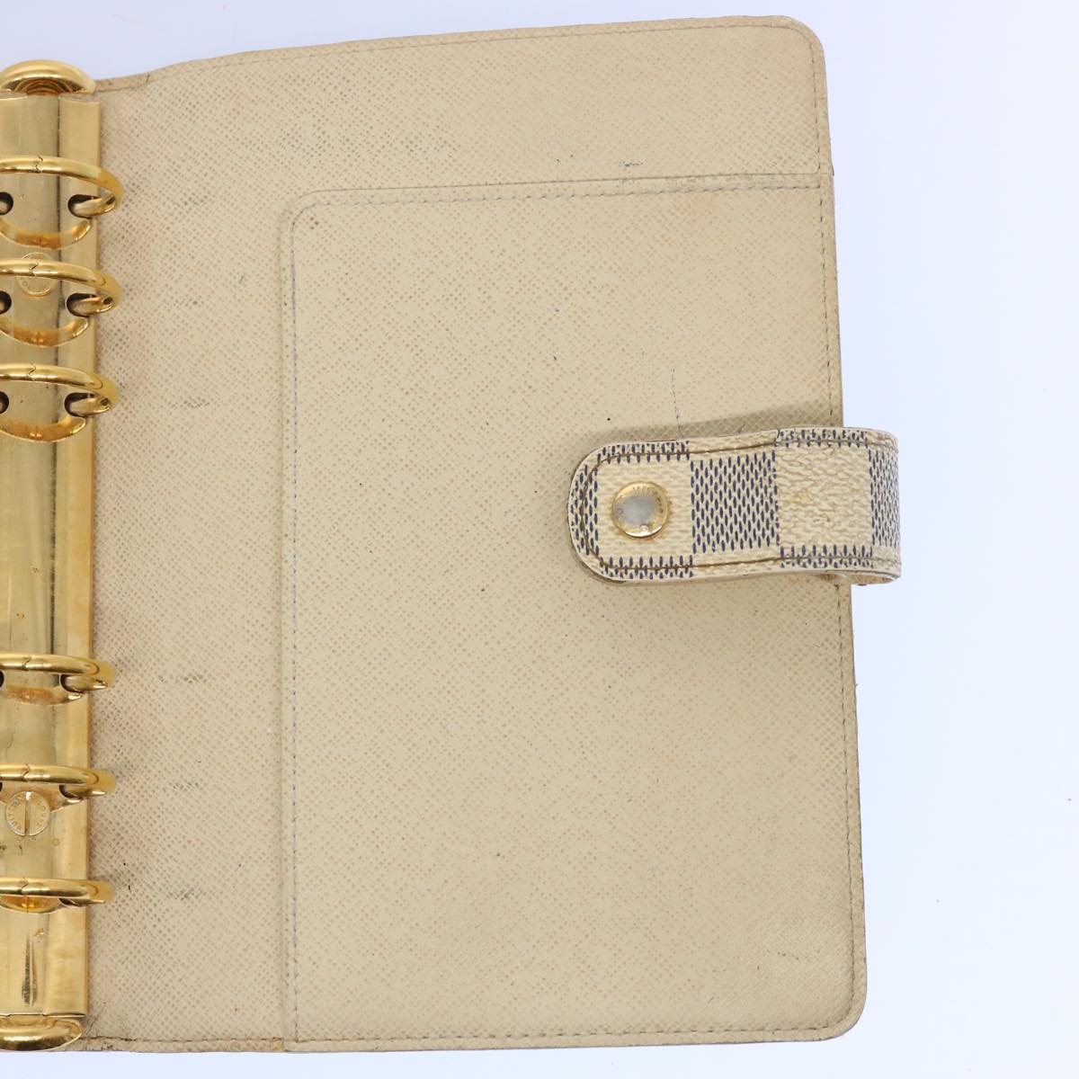 Louis Vuitton Agenda Mm White Canvas Wallet