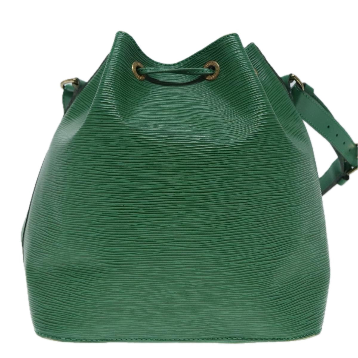 Louis Vuitton Noe Green Leather Shoulder Bag