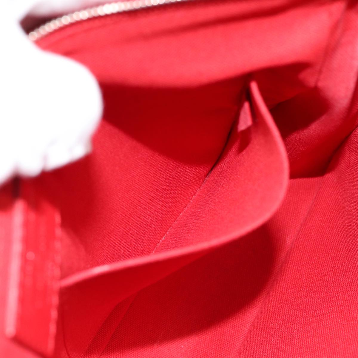 Louis Vuitton Parnassea Red Leather Clutch Bag