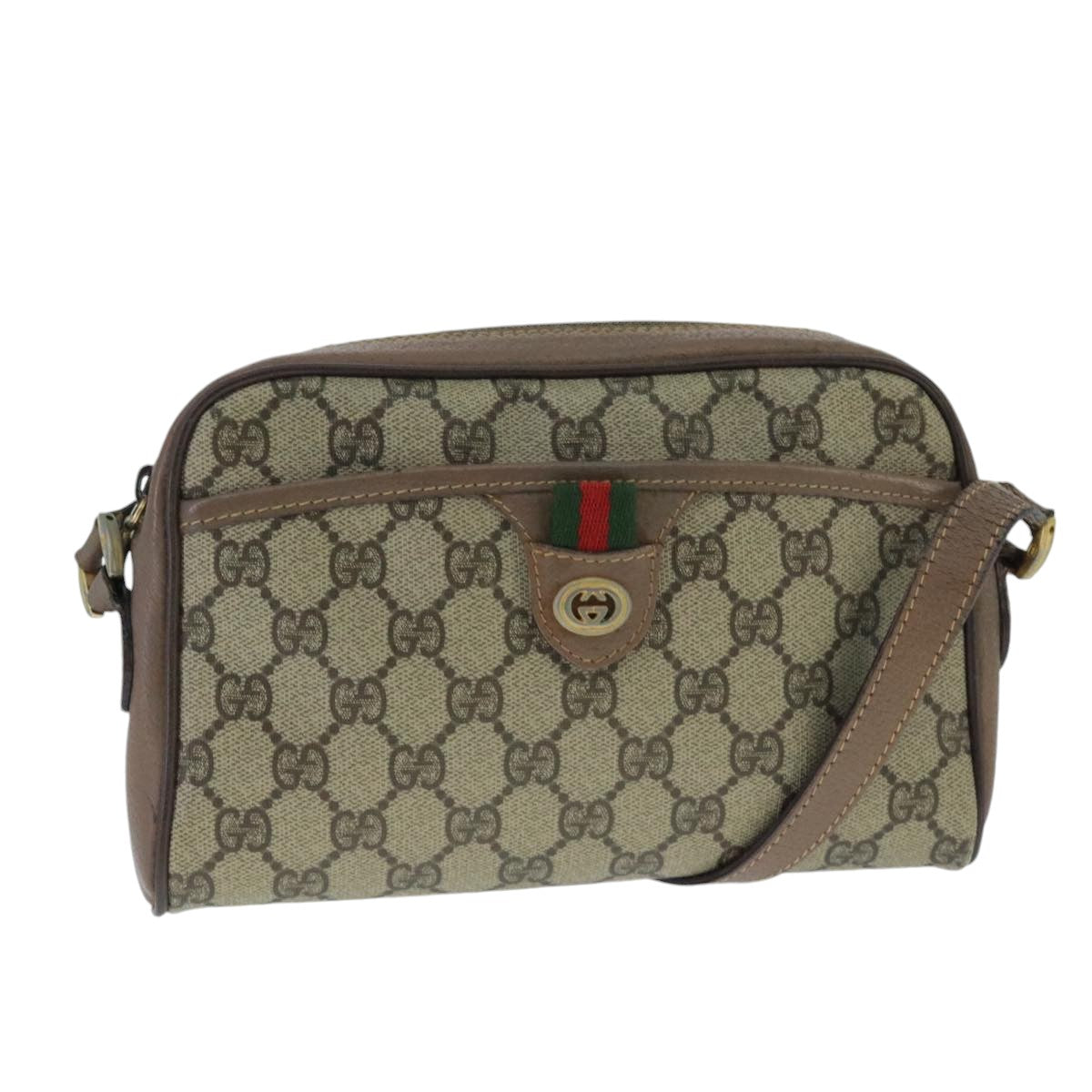 Gucci Gg Supreme Beige Canvas Shoulder Bag ()