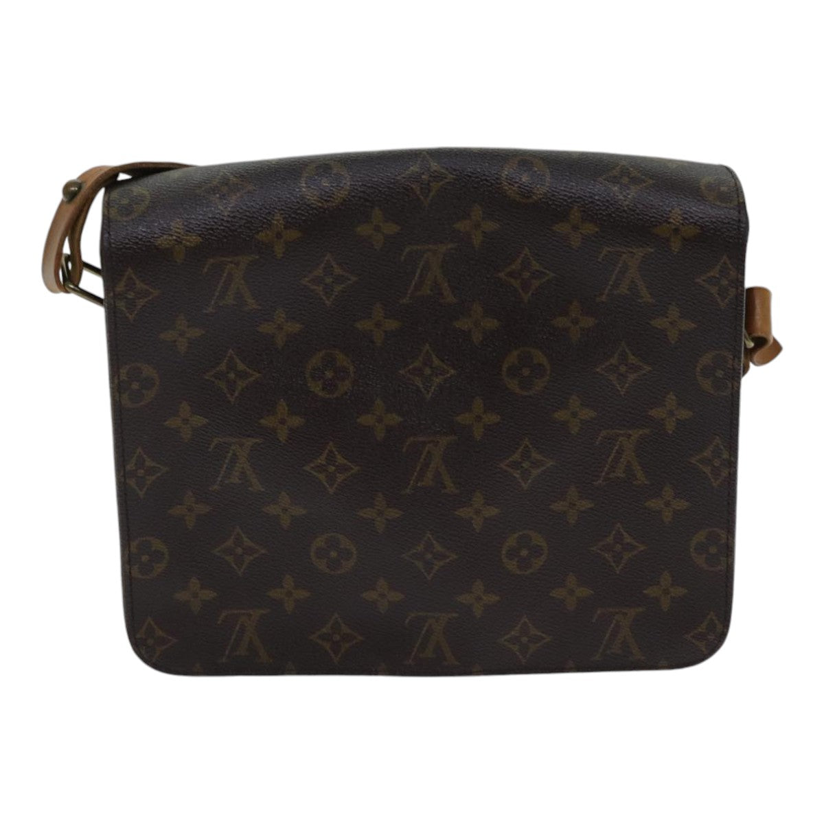 Louis Vuitton Cartouchière 26 Brown Canvas Shoulder Bag