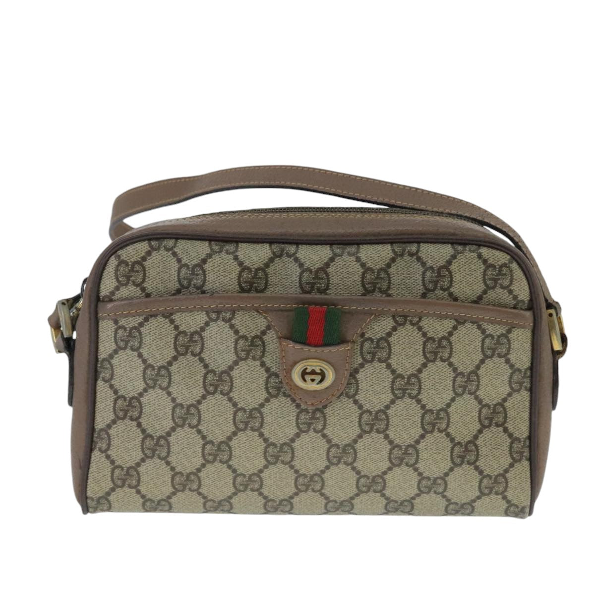 Gucci Gg Supreme Beige Canvas Shoulder Bag