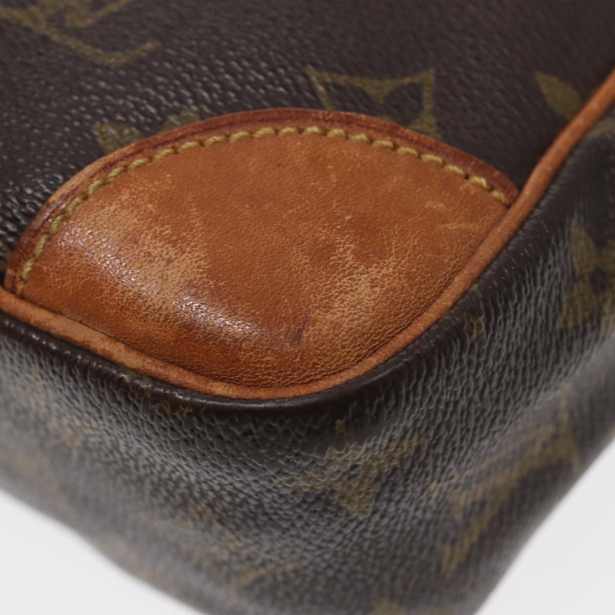 Louis Vuitton Compiegne 28 Brown Canvas Clutch Bag