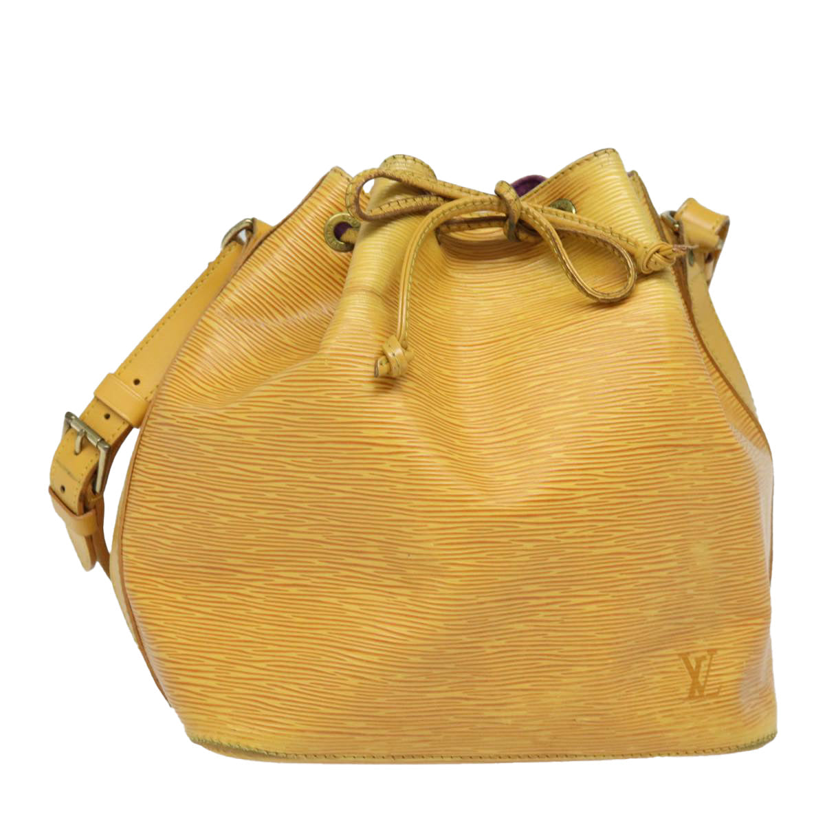 Louis Vuitton Noe Yellow Leather Shoulder Bag