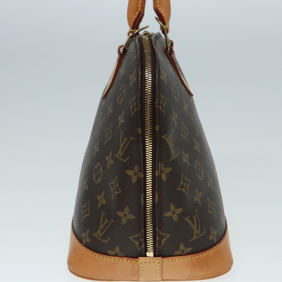 Louis Vuitton Alma Brown Canvas Handbag