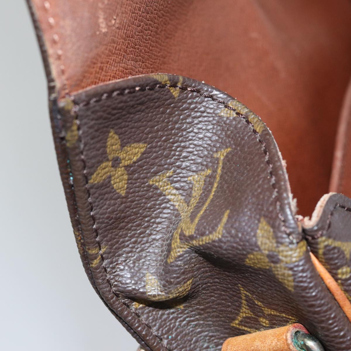 Louis Vuitton Cartouchière 26 Brown Canvas Shoulder Bag