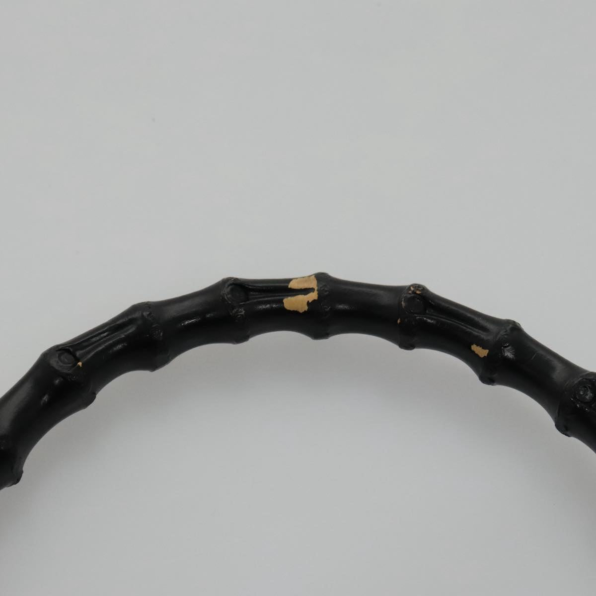 Gucci Bamboo Black Canvas Handbag