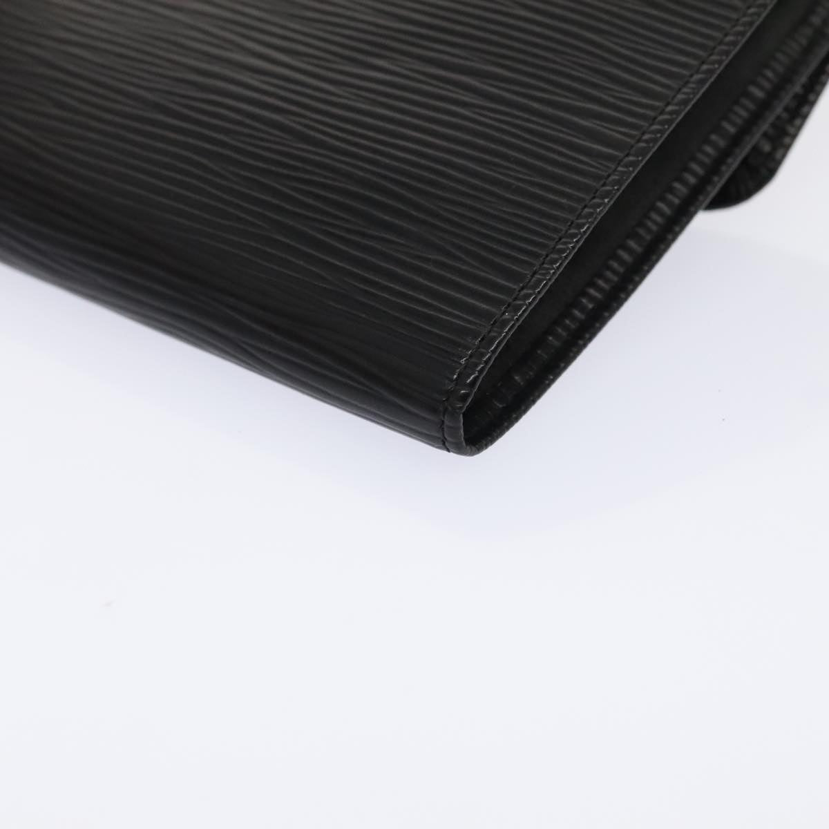 Louis Vuitton Rouleau Black Leather Clutch Bag