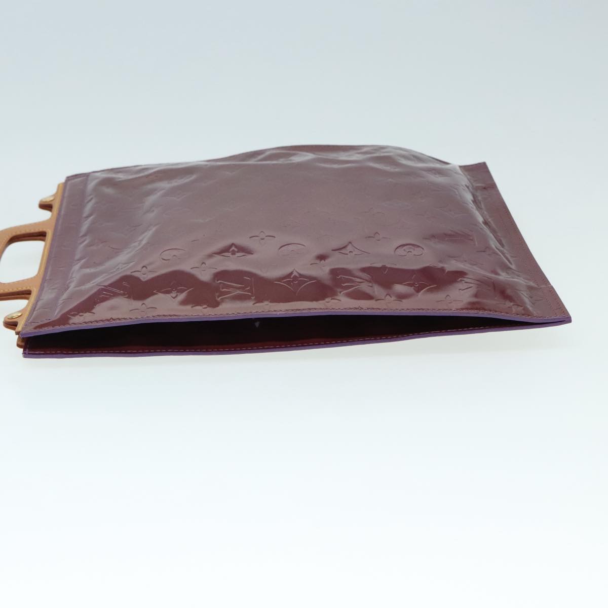 Louis Vuitton Stanton Purple Patent Leather Tote Bag