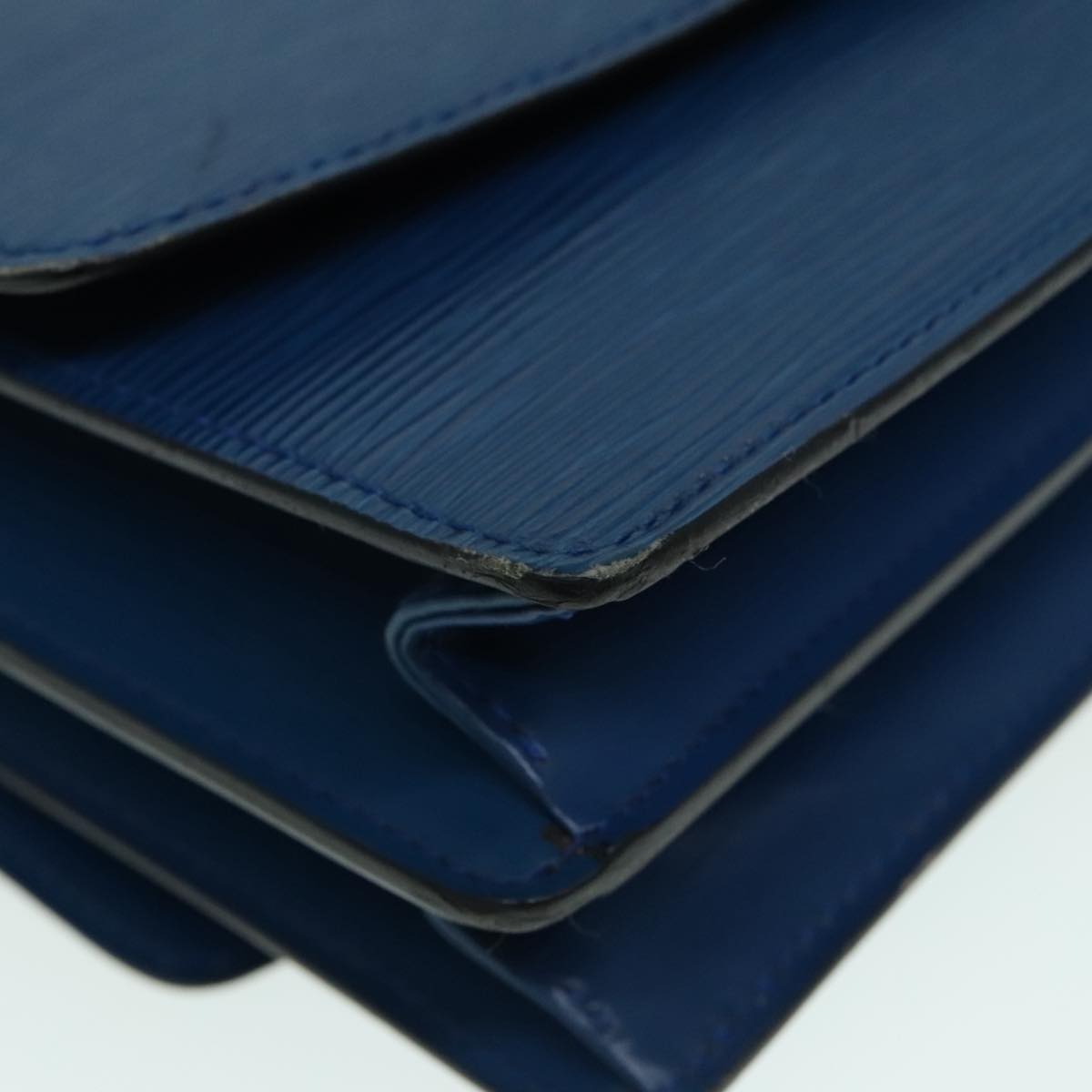 Louis Vuitton Grenelle Blue Leather Shoulder Bag
