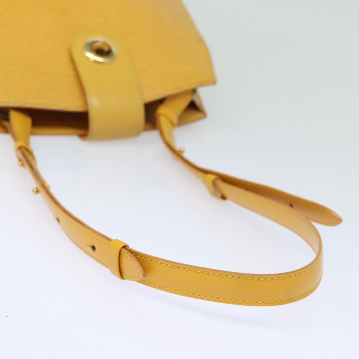 Louis Vuitton Cluny Yellow Leather Shoulder Bag