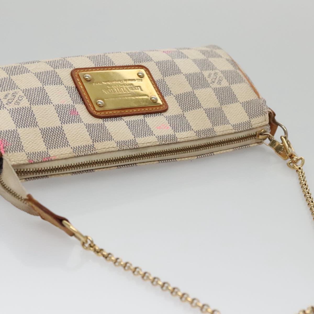 Louis Vuitton Eva White Canvas Shoulder Bag