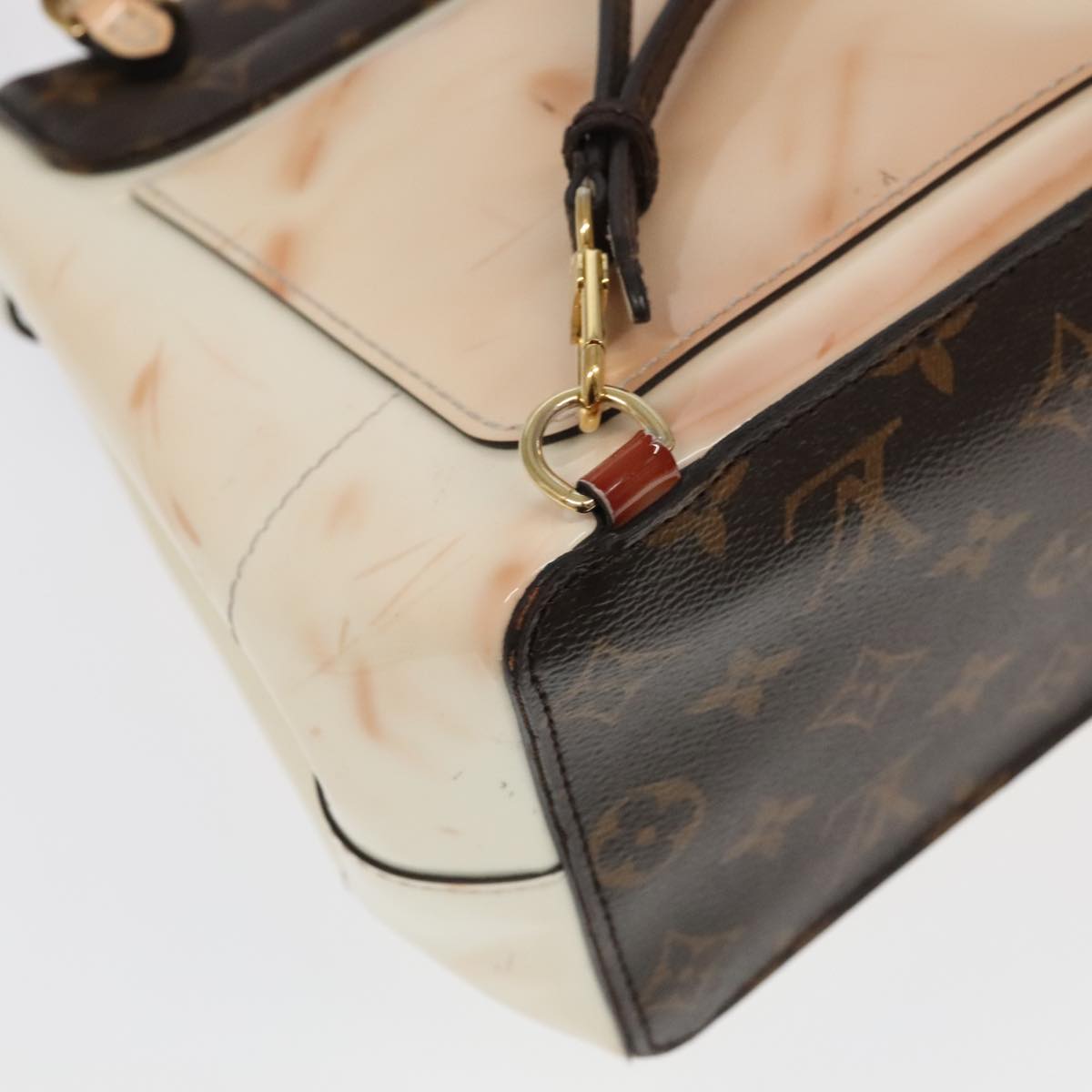 Louis Vuitton Hot Springs White Leather Backpack Bag