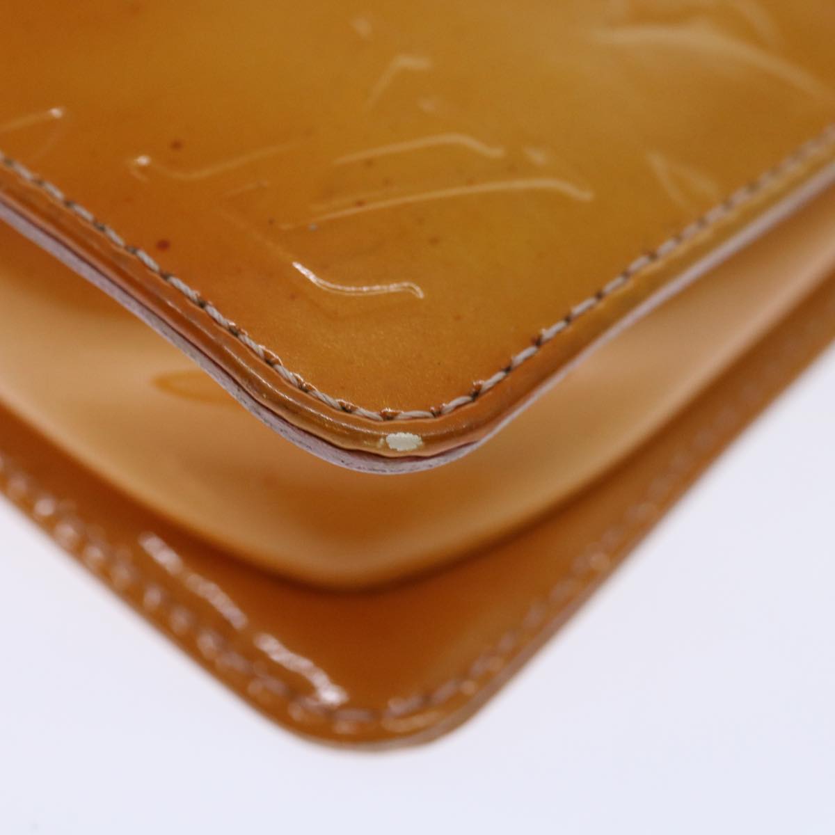 Louis Vuitton Pochette Brown Patent Leather Handbag