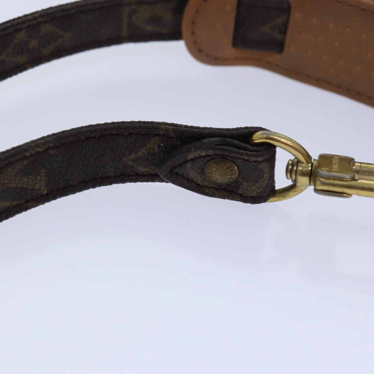 Louis Vuitton Shoulder Strap Brown Canvas Bag Jewelry