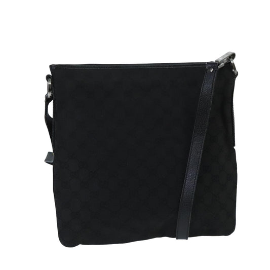 Gucci Black Canvas Shoulder Bag ()
