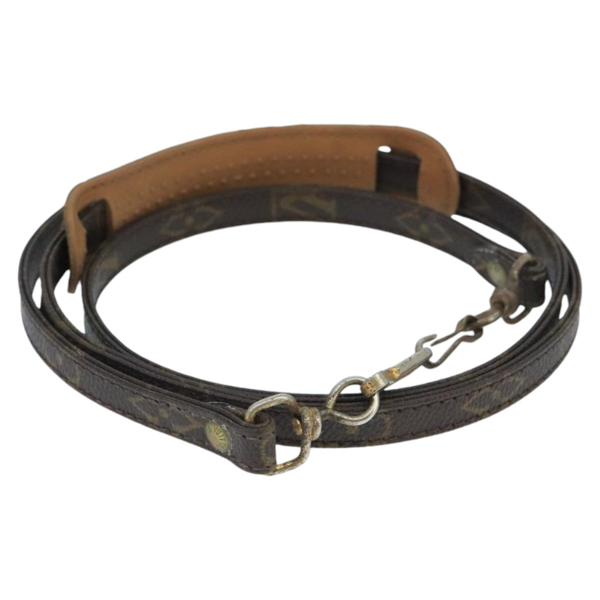 Louis Vuitton Shoulder Strap Brown Canvas Bag Jewelry