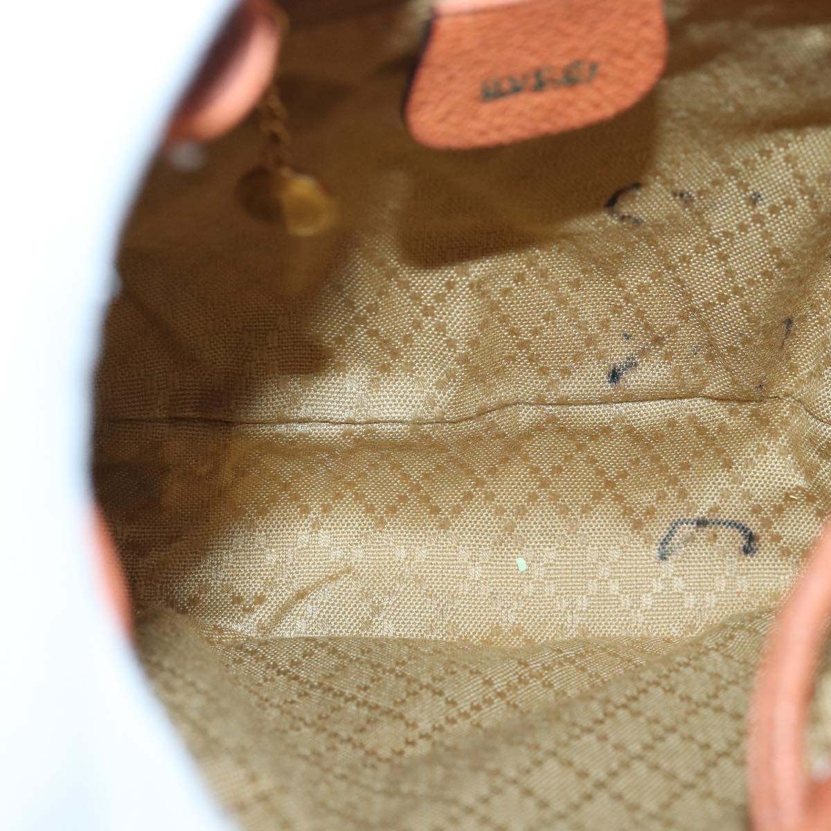 Gucci Bamboo Orange Suede Backpack Bag