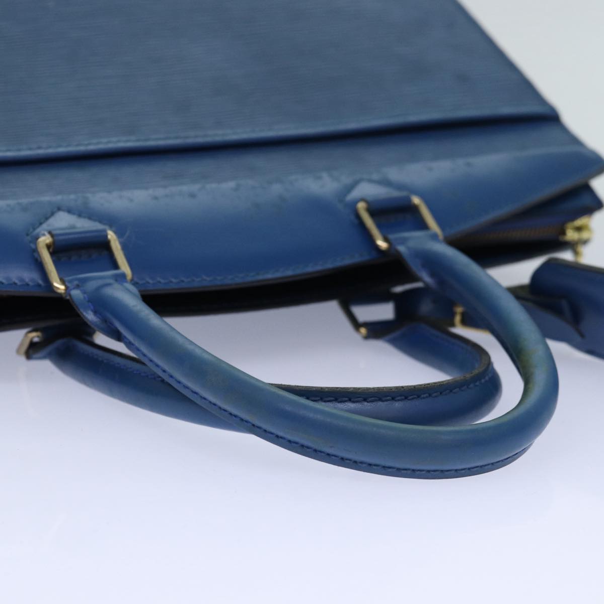 Louis Vuitton Riviera Blue Leather Handbag