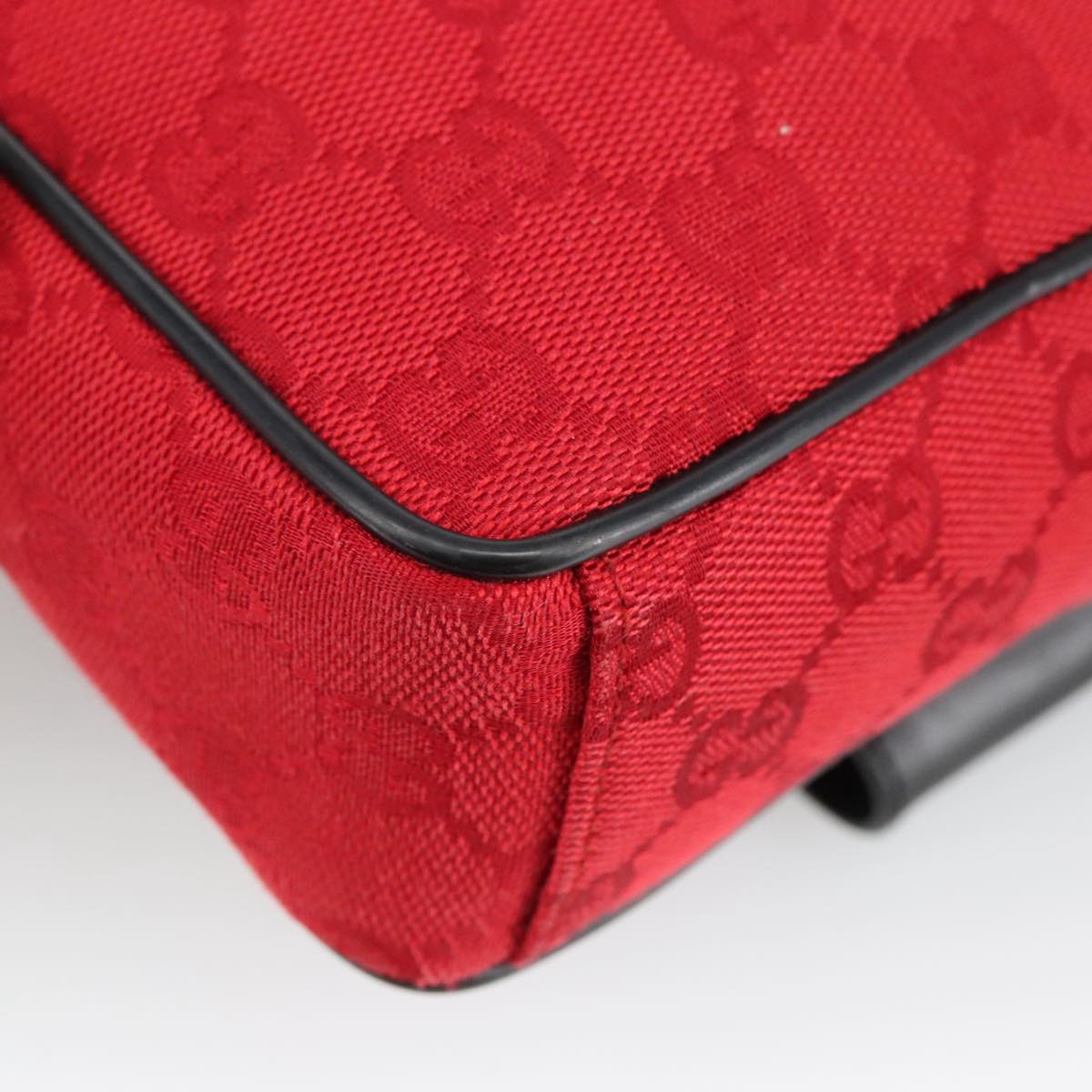 Gucci Red Canvas Shoulder Bag