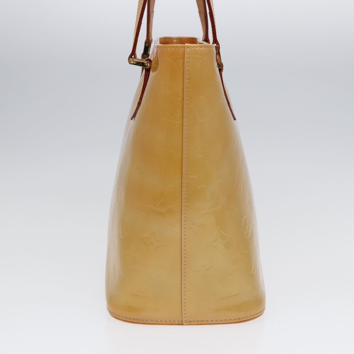 Louis Vuitton Houston Beige Patent Leather Handbag