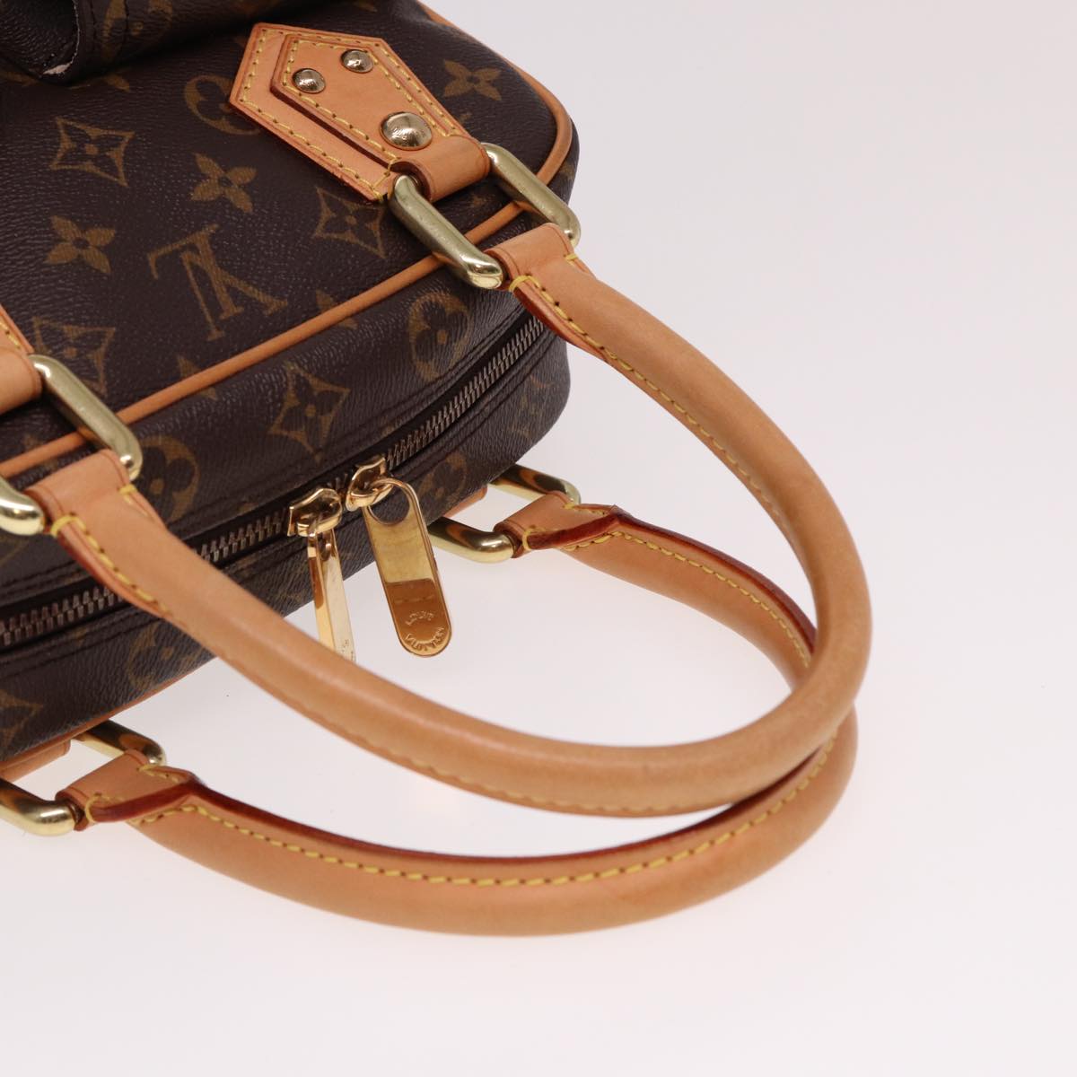 Louis Vuitton Manhattan Brown Canvas Handbag