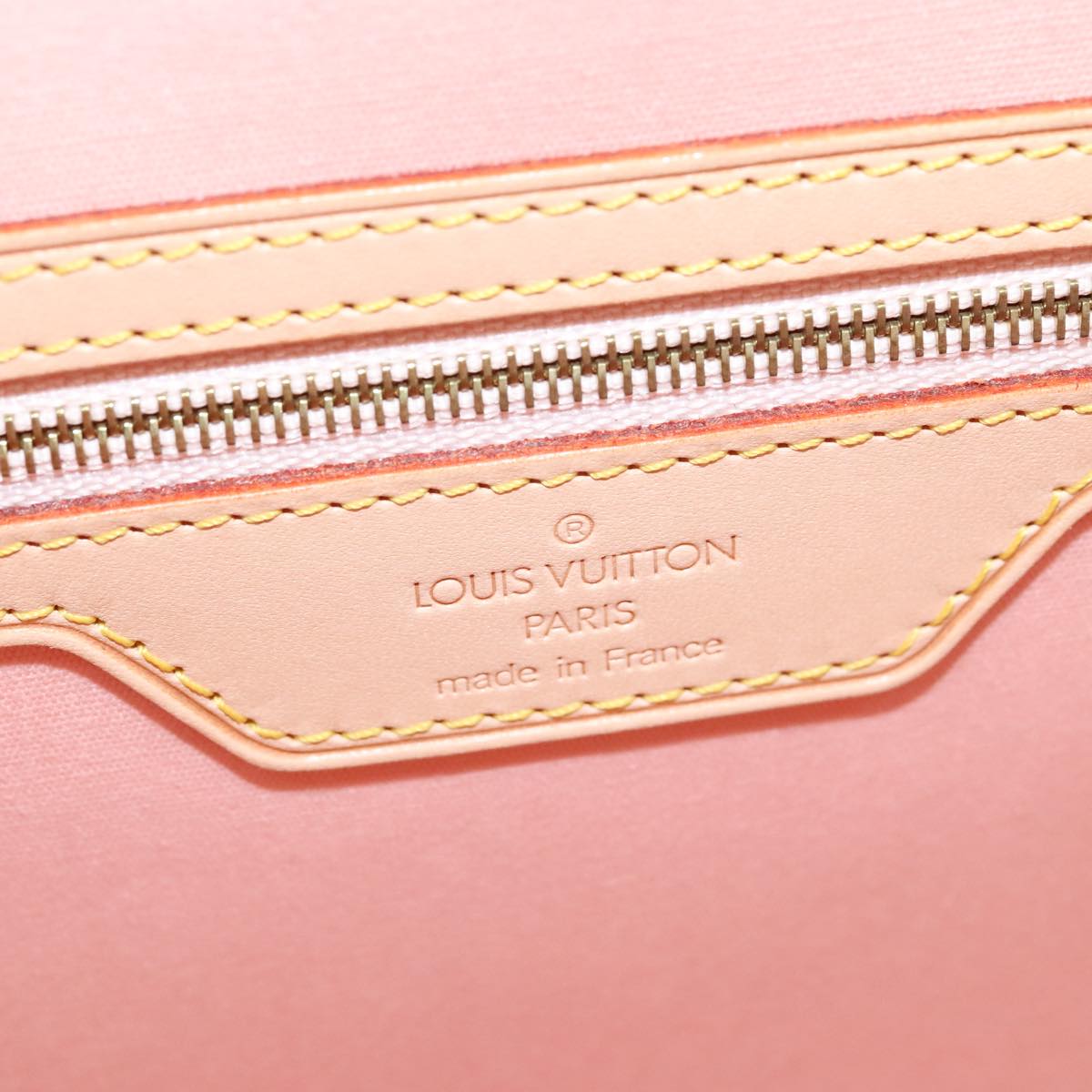 Louis Vuitton Beige Patent Leather Shoulder Bag