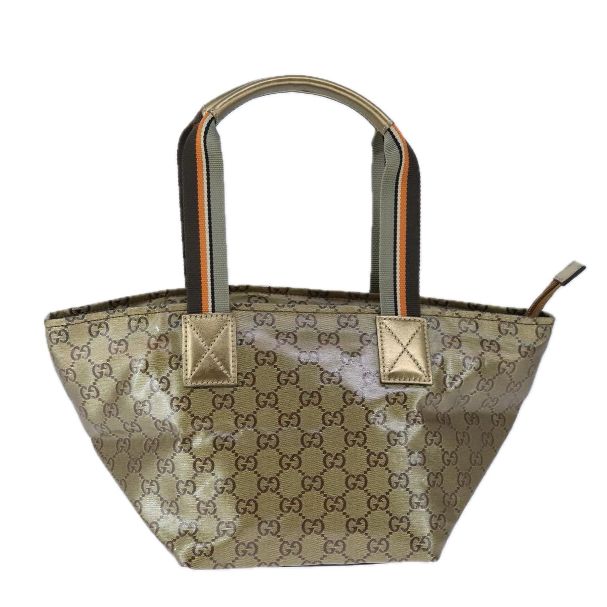 Gucci Gg Crystal Grey Canvas Handbag