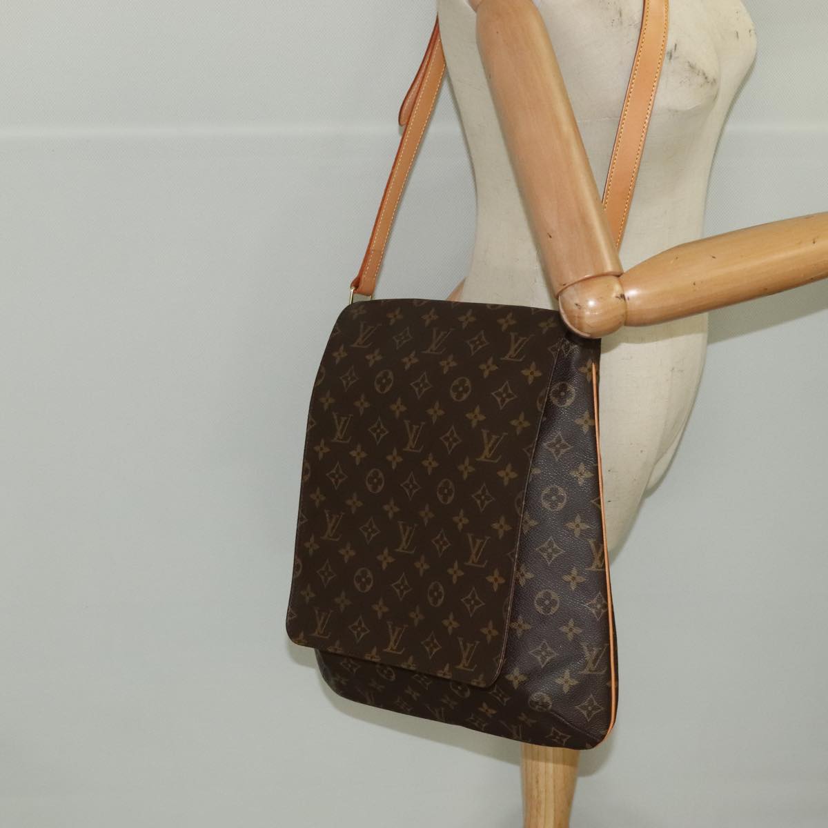 Louis Vuitton Musette Brown Canvas Shoulder Bag
