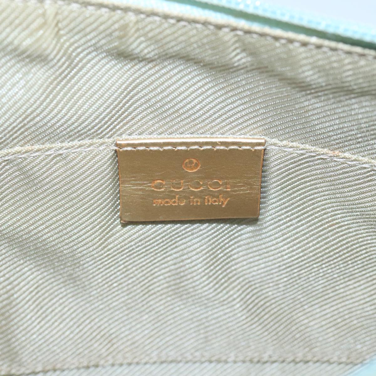 Gucci Gg Canvas Turquoise Canvas Shoulder Bag