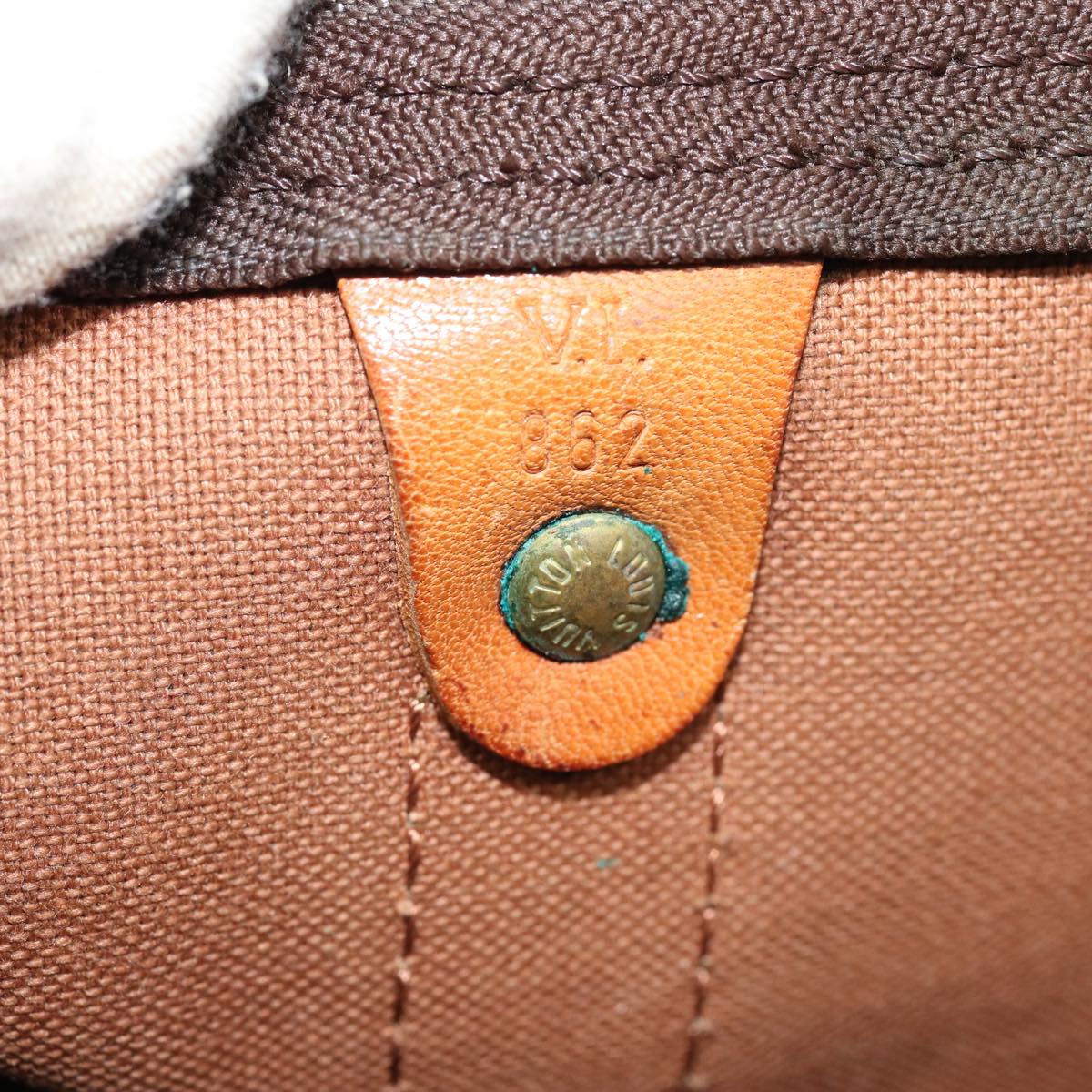 Louis Vuitton Keepall 60 Brown Canvas Travel Bag