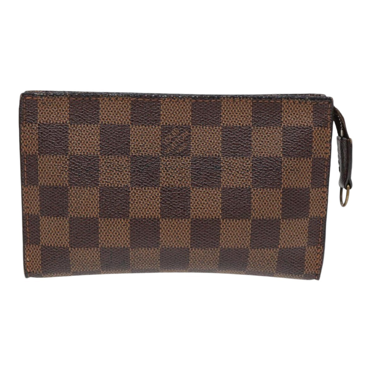 Louis Vuitton Poche Toilette Brown Canvas Clutch Bag