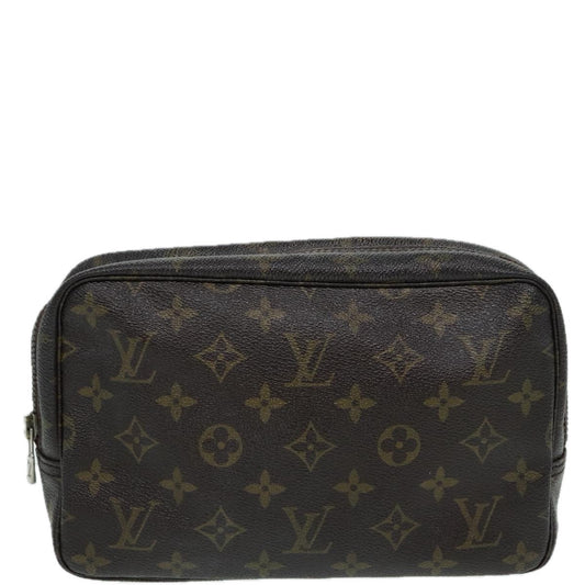Louis Vuitton Trousse De Toilette Brown Canvas Clutch Bag