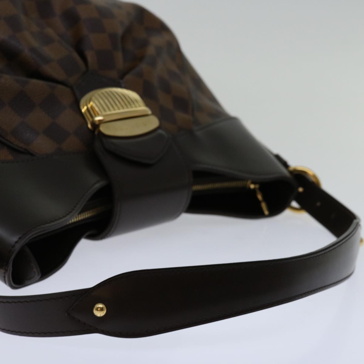 Louis Vuitton Sistina Brown Canvas Shoulder Bag