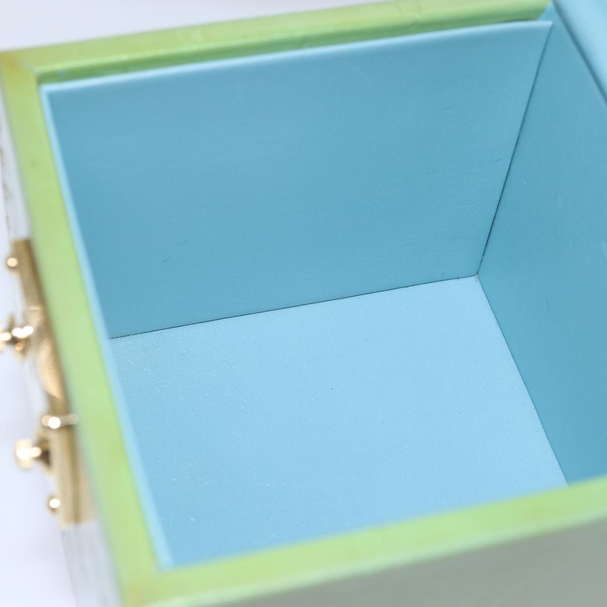 Louis Vuitton Bleecker Green Patent Leather Clutch Bag