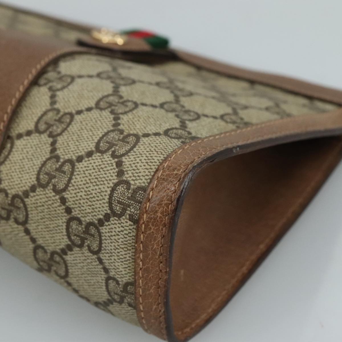 Gucci Gg Canvas Beige Canvas Clutch Bag