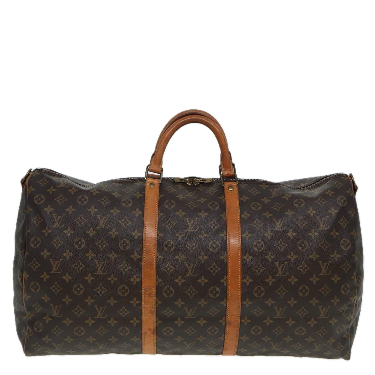 Louis Vuitton Keepall 60 Brown Canvas Travel Bag
