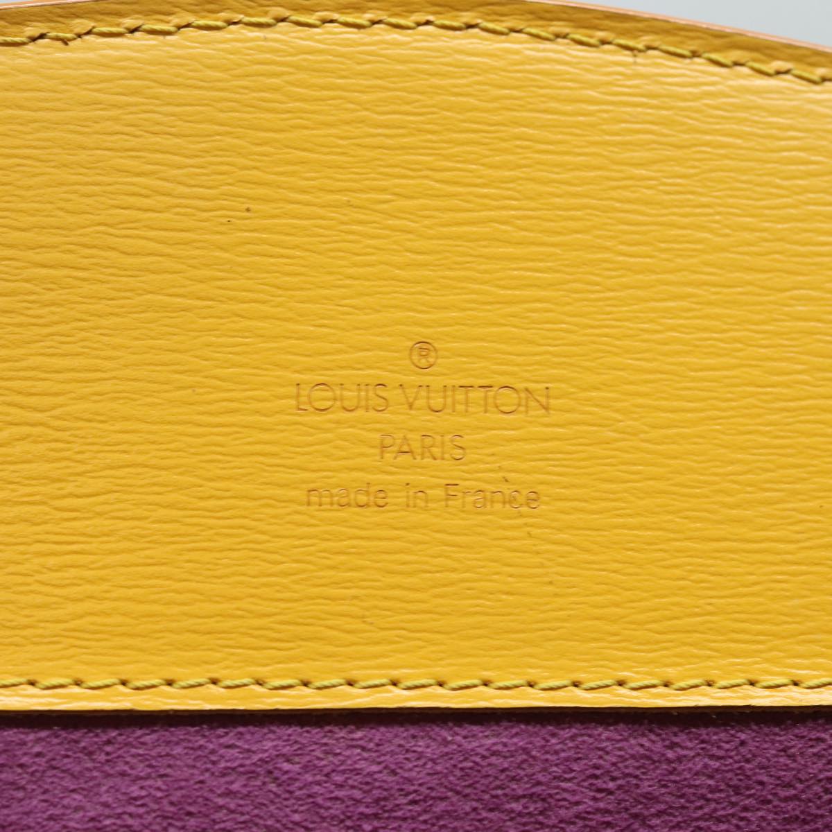 Louis Vuitton Cluny Yellow Leather Shoulder Bag