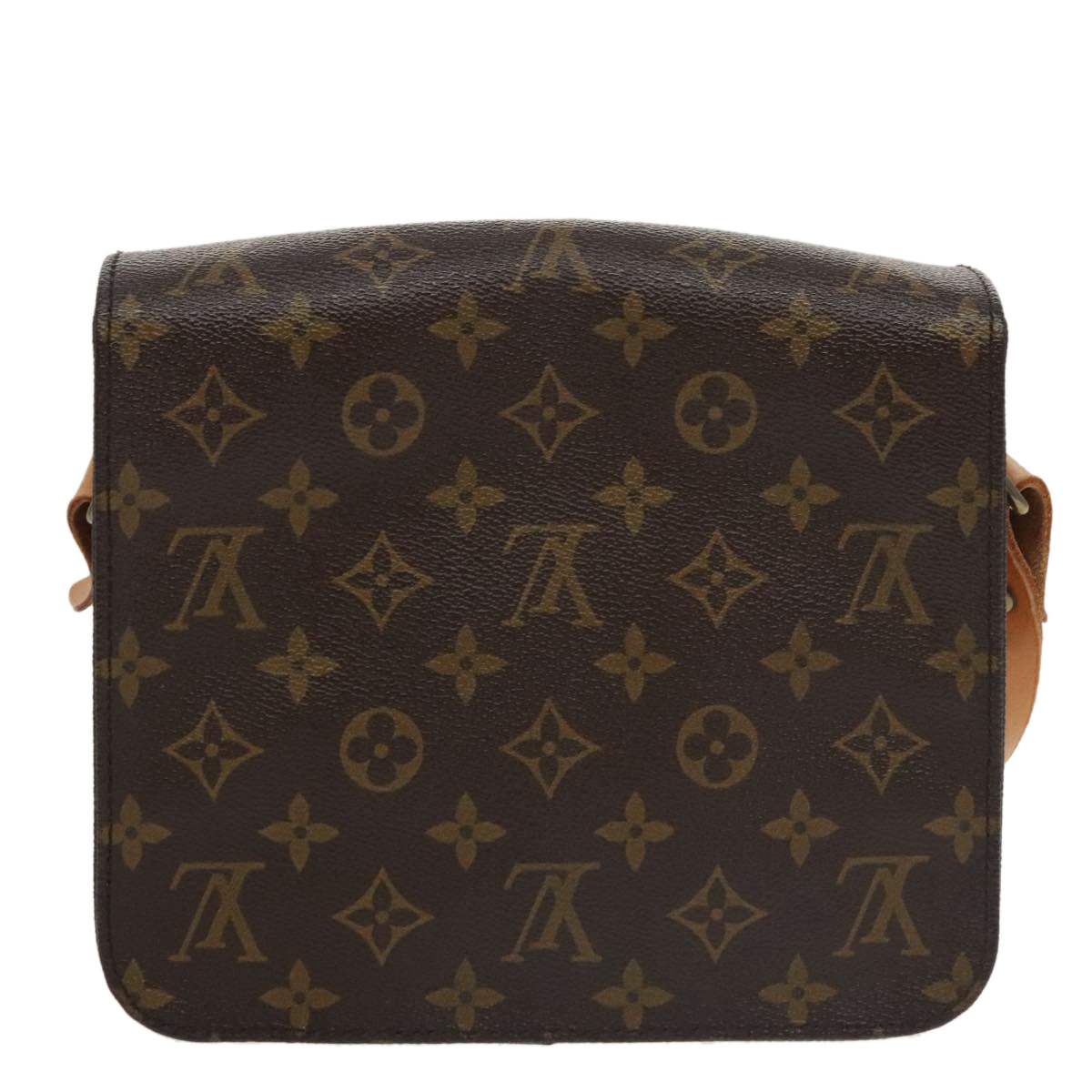 Louis Vuitton Cartouchiere Brown Canvas Shoulder Bag