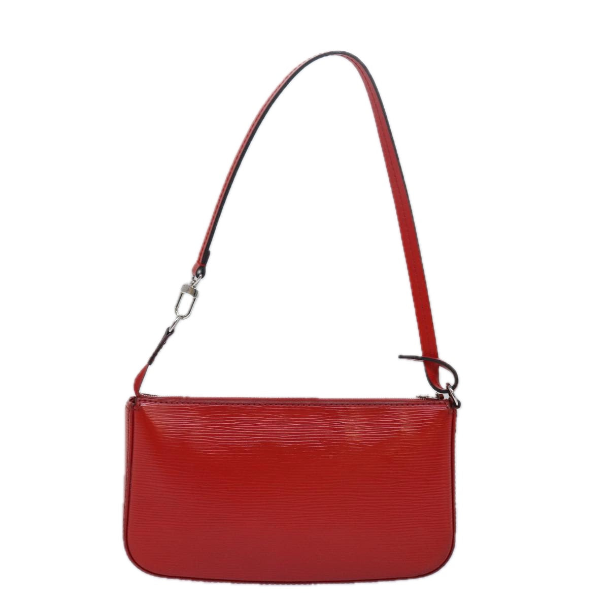 Louis Vuitton Pochette Accessoires Red Leather Clutch Bag