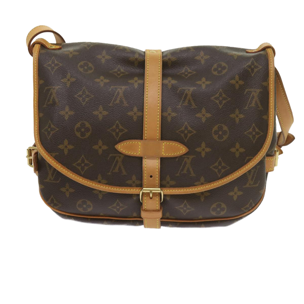 Louis Vuitton Saumur 30 Brown Canvas Shoulder Bag