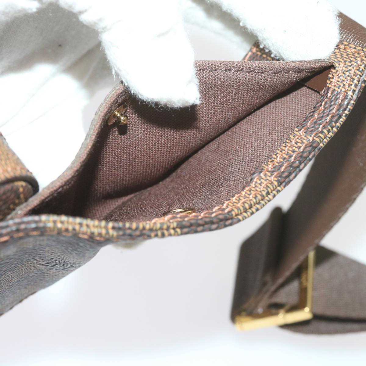 Louis Vuitton Geronimos Brown Canvas Shoulder Bag